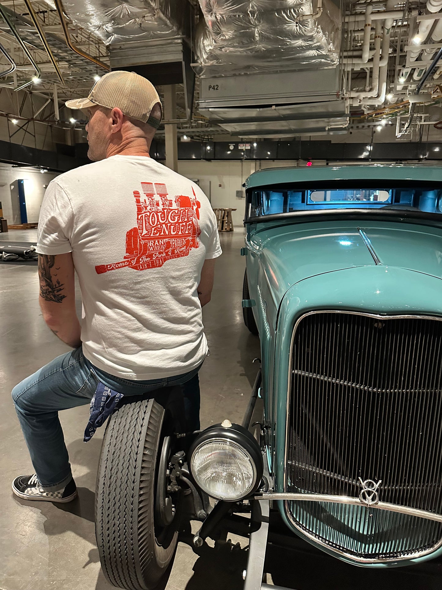 Original Flathead Pocket Tee White
