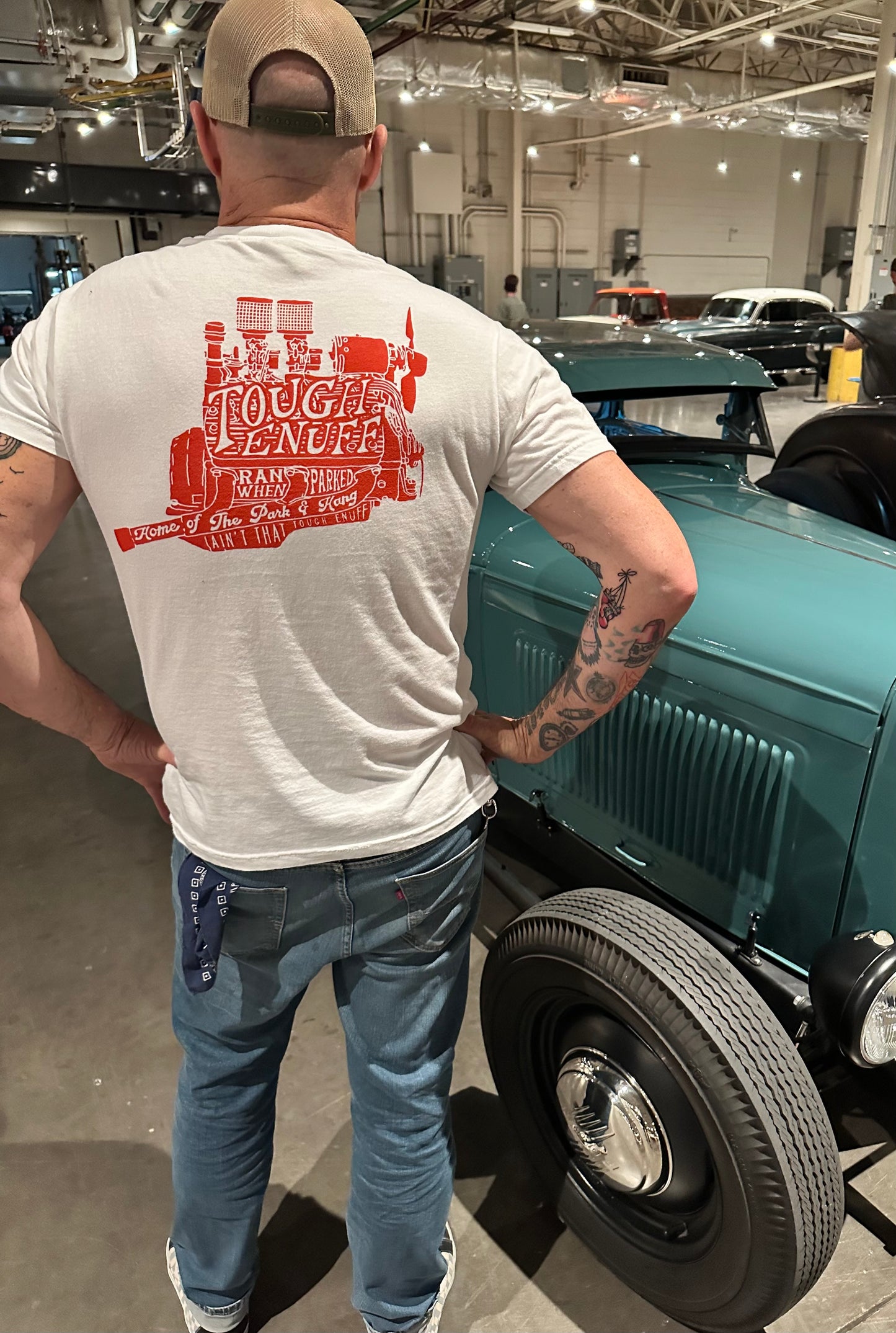 Original Flathead Pocket Tee White