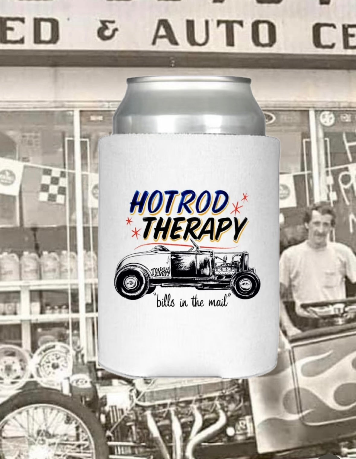 Hotrod Therapy Koozie